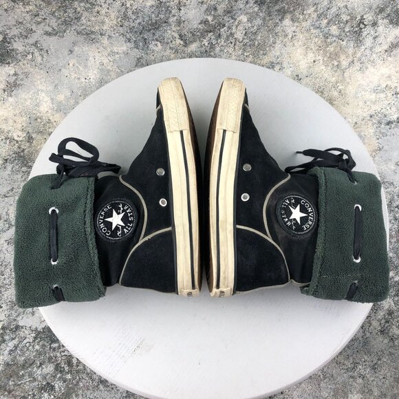 Converse Women's Size 6.5 Chuck Taylor All Star Andover High Black Suede Booties - Picture 10 of 16
